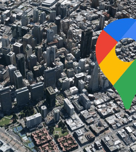 Aplicativo para ver cidade via satélite